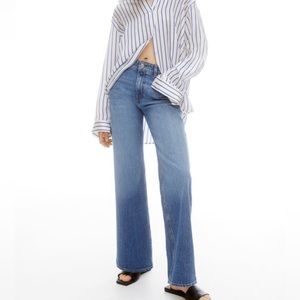 H&M Wide High Jeans (Size 6)